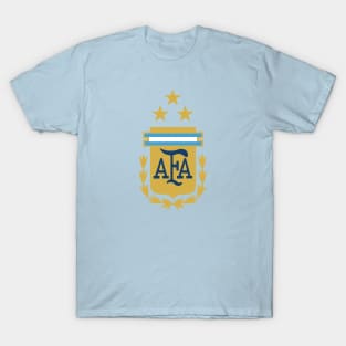 Argentina Football Team With Three Stars T-Shirt